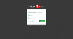 Desktop Screenshot of editor.haber7.com